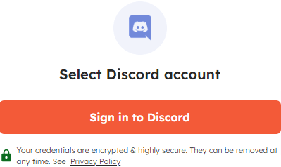 Connect Discord account with Integrately