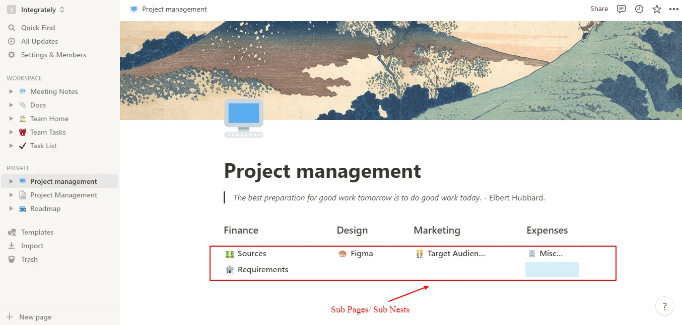 Project Management with Notion.