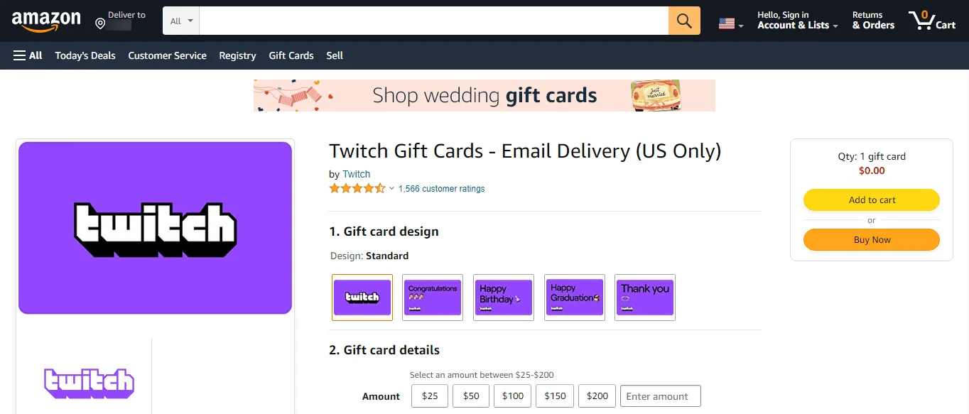 twitch gift card.