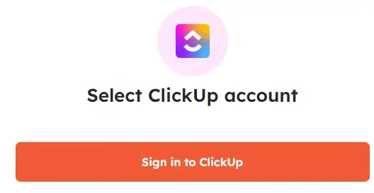Connect ClickUp account with Integrately