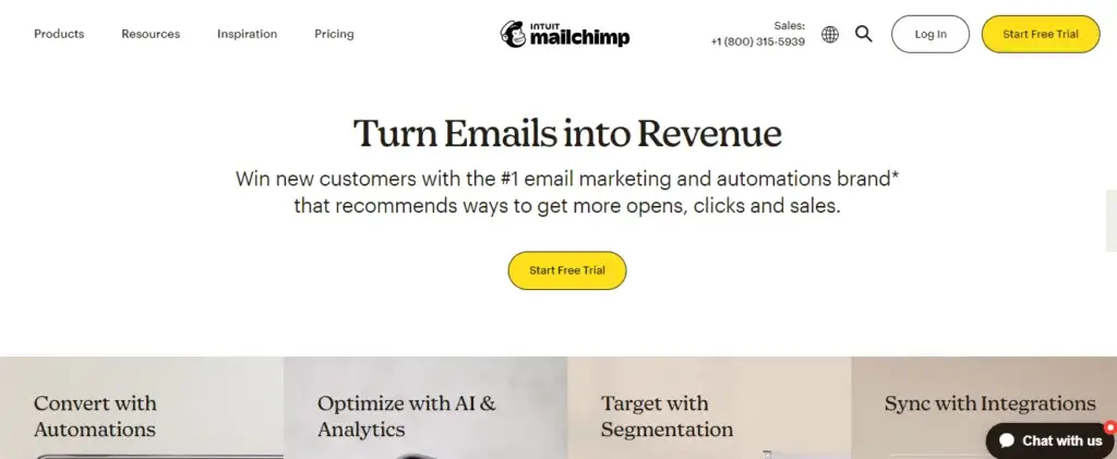 Mailchimp: Popular no-code email marketing platform