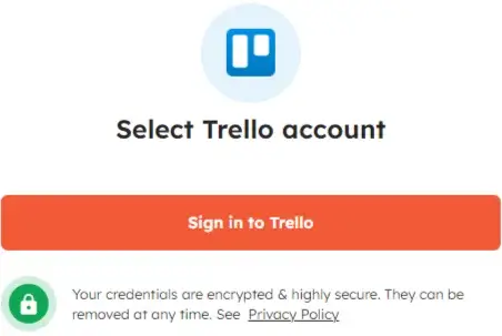 Trello Account page