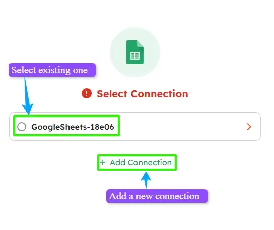 Connect Google Sheets with Integrately