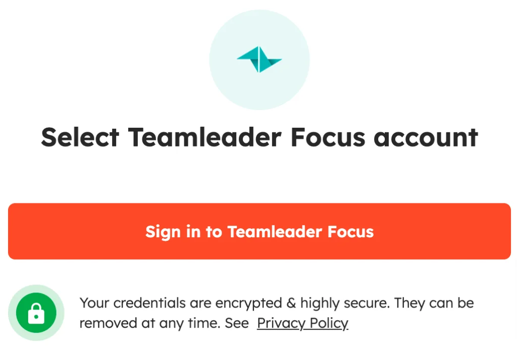 Teamleader Focus login