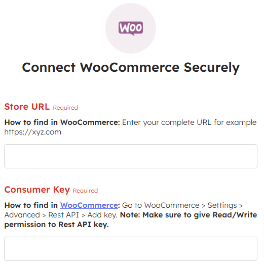 Securely connect WooCommerce with Integrately
