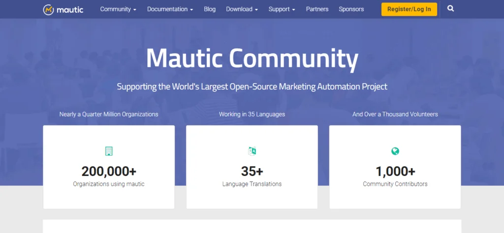 Mautic Community page