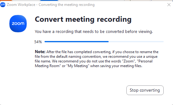 How to convert Zoom recording to MP4
        