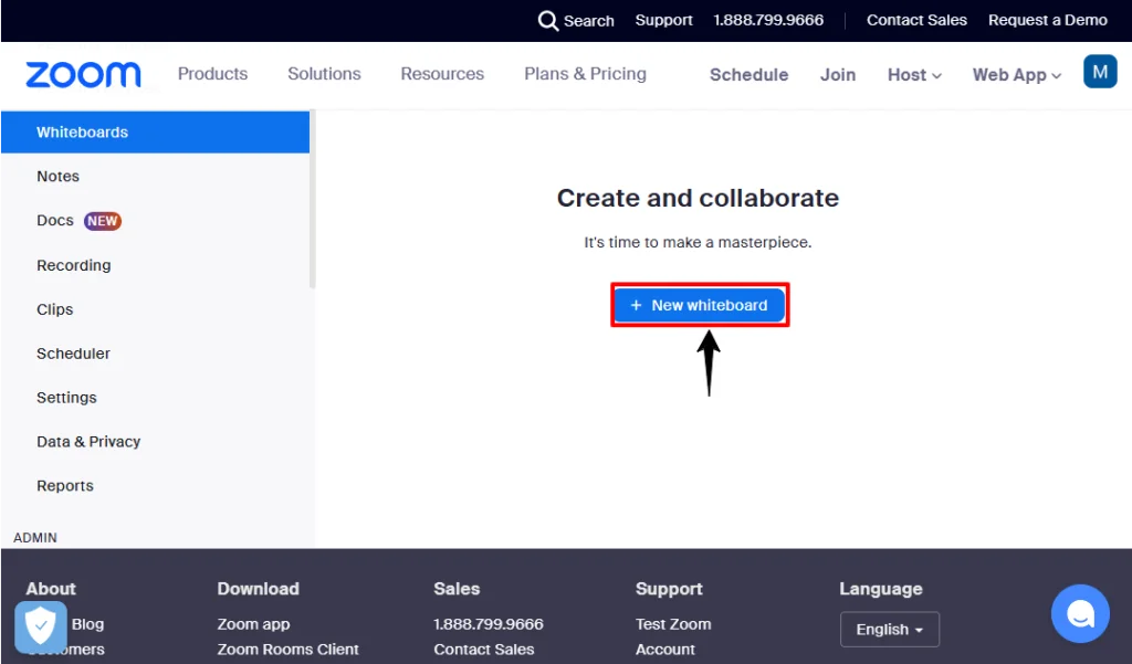 Tutorial on how to create Zoom new whiteboard for collaboration
    