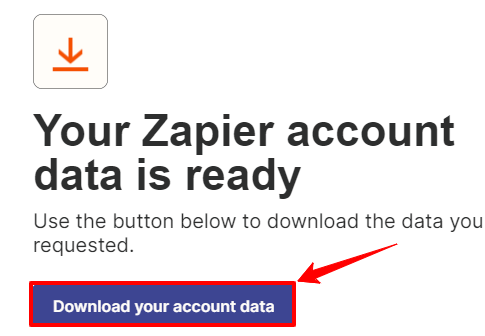 How to Download your Zapier account data