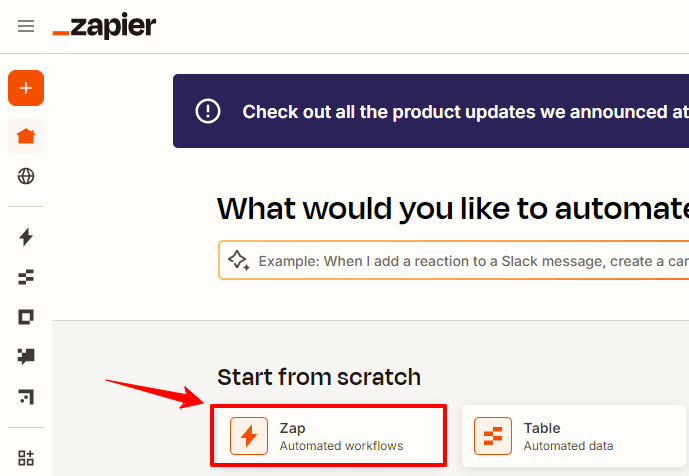 How to create a Task in Zapier
        