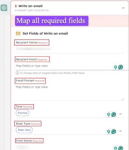 How to Map all required fields in Integrately