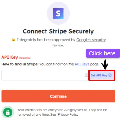 Get Srtripe API key